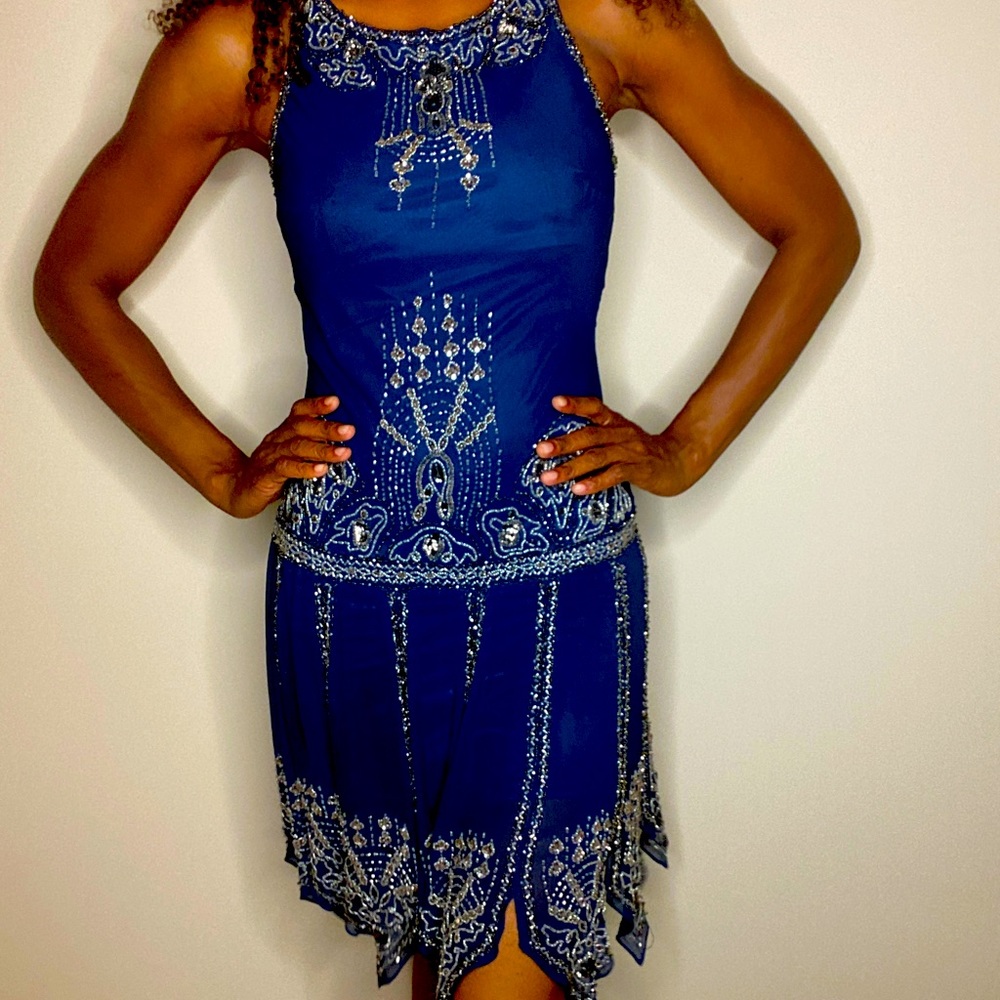 Sue Wong heavy sequined dancing dress